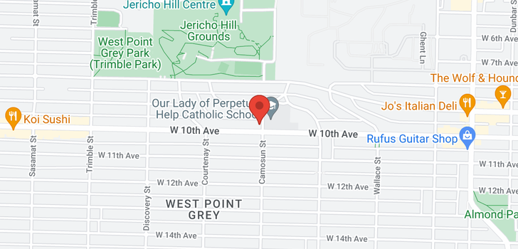 map of 4103 W 10TH AVENUE